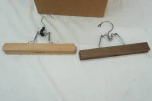 lot 28 image: wooden hangers
