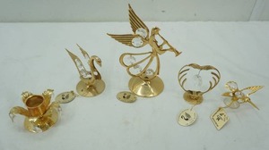 lot 51 image: 24K Gold Plated Austrian Crystal