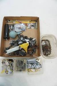lot 67 image: hardware and vintage locking latches