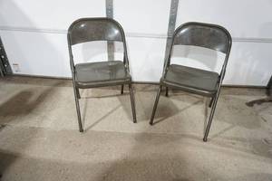 lot 225 image: Folding Chairs