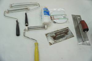 lot 249 image: painting & mudding tool & supplies