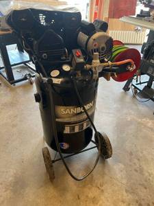 Sanborn Air Compressor Model SLC1683066, 30 Gallon, 2 HP, 135 PSI