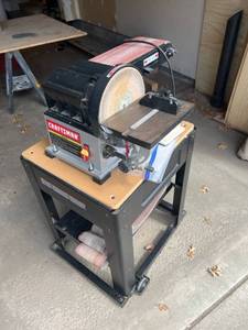 lot 9 image: Craftsman 6x48 Belt and 9 Disc Sander, Model 351.225000 Code 201110