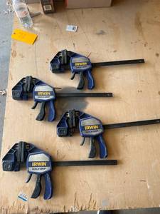 lot 71 image: Irwin Quick-Grip Bar Clamps, 12 Jaw Capacity, Set of 4