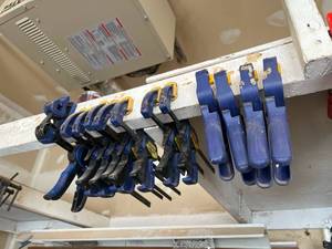lot 77 image: (12) Mostly Irwin Clamps