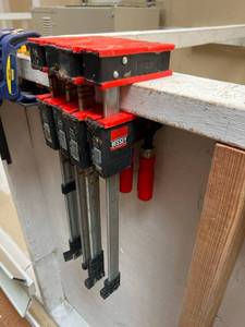 lot 78 image: (4) Bessey KRJR-12 Parallel Bar Clamp, 12-inch, RedBlack