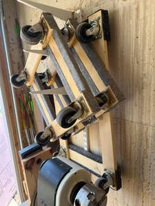 lot 90 image: (3) Moving Dolly Set with Rubber Wheels