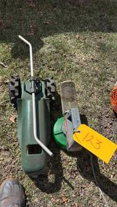lot 123 image: Orbit Traveling Sprinkler, & Propane Bug Killer