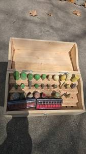 lot 147 image: Rotary Carving Tool Bit Set, 39 Pieces, Various Grinding and Polishing Bits