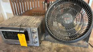 lot 148 image: Cuisinart Convection Toaster Oven Broiler, Honeywell Fan, Stainless Steel, Black