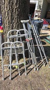 lot 167 image: Guardian Mobility Aids Walkers & Crutches, aluminum