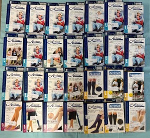 lot 125 image: MSRP Over $1,000  Lot of 28 NEW Mixed Size & Style Activa Professional Graduated Support Compression Stockings - See Pictures of Styles & Sizes