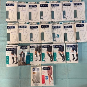 lot 126 image: Wow MSRP Over $800  Lot of  NEW Mixed Size & Style Jobst Medical Compression Stockings - See Pictures of Styles & Sizes