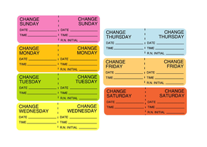 lot 111 image: MSRP $200 Lot OF 7 Boxes (Each Day Of Week) NEW Centurion Label Systems NL11364 440-Per-Roll Colored Change Schedule Labels  Bright, Easy-to-Read Colors  Perfect for Organizing and Tracking Tasks 