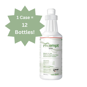 lot 12 image: MSRP $160  1 Case (12 Bottles) AHP 32 oz. Contec PREempt RTU Ready-To-Use One-Step Disinfectant Cleaner  Powerful, Fast-Acting, And Easy To Use  Ideal For Medical, Laboratory, And Facility Cleaning- Great For Keeping Spaces Sanitized
