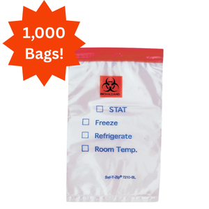 lot 21 image: MSRP $200 Lot of 10 Fisherbrand Biohazard Specimen Transport Bags  Each Pack Has 100 Bags for Secure, Durable, and Safe Specimen Handling  Perfect for Labs, Clinics, or Field Use  Great for Keeping Samples Protected