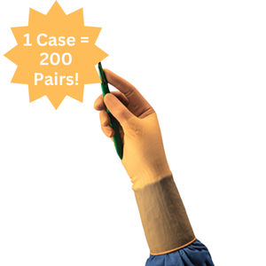 lot 22 image: MSRP $600   1 Case (200 Pairs) Cardinal Health Protexis Sterile Nitrile Coated Latex Powder-Free Gloves -&nbspprovides the second-skin comfort of latex with a brown tint  Size 7 12  Durable, Comfortable for Medical, Lab, or General Use