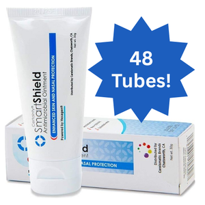 lot 70 image: WOW MSRP $2,000   1 Case (48 Tubes) Certainty SmartShield Antimicrobial Ointment  FDA Cleared Extra Layer of Protection Against Viruses & Germs  Spread a small amount inside your mask - it will trap & kill airborne pathogens.