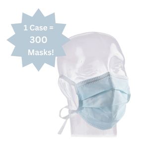 lot 100 image: 1 Case (300 each) Precept 15200 Single-Use Lite & Cool Surgical Masks  Blue  Lightweight, Breathable Design for Comfort  Ideal for Medical, Dental, and Everyday Use  Bulk Pack Perfect for Clinics and Workplaces