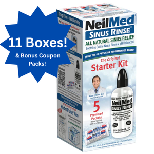 lot 127 image: Large Lot of NEW NeilMed M100123 Sinus Rinse by Dr. Mehta All Natural Sinus Relief Soothing Saline Solution  8 oz. Squeeze Bottles & Premixed Packets  Includes Coupon Packs  Great for Sinus Care and Relief  Bulk Supply for Home or Medical Use