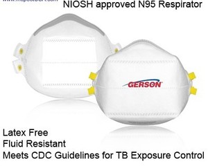 lot 35 image: MSRP $1000   3 Cases (200case) Gerson 082130C 2130 NIOSH Approved N95 Particulate Respirators  High Filtration Efficiency  Comfortable Fit For Extended Wear  Perfect For Medical, Industrial, Or Personal Use  Reliable Respiratory Protection