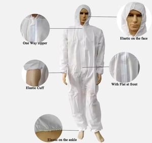 lot 32 image: MSRP $200   1 Case (50 each) Xiantao Hank&nbspHazmat Painting Protective Coveralls Bunny Suits&nbspDisposable Size 2XL  Lightweight & Breathable Protection  Ideal For Medical, Industrial, Or Home Use  Easy To Wear & Dispose