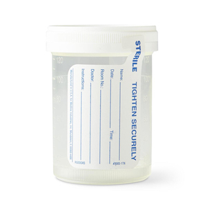 lot 98 image: Lot of Sterile Labeled Specimen Analysis Collection Cups  Perfect for Medical Labs, Clinics, and Testing Facilities  Reliable, Clean, and Ready for Use  Essential for Accurate Sample Collection and Testing