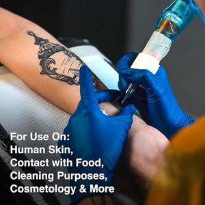 MSRP $250! = 1 Case (1000 each) BI Non-Sterile Powder-Free Textured Multipurpose Non-Medical Disposable Nitrile Gloves – Size M Blue – Durable and Comfortable – Perfect for Industrial, Cleaning, or General Use