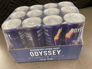 SD 3 - 12-Pack Odyssey Blackberry Lemon Twist Mushroom Elixir 12 oz Cans