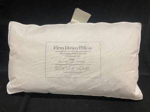 lot 4 image: BOKSER HOME Firm Down King Pillow 20x36