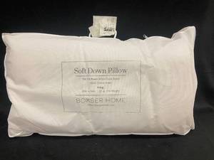 lot 10 image: King Size Soft Down Pillow with 100% Cotton Shell