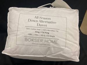 lot 56 image: Bokser Home All Season Down Alternative Duvet KingCal King