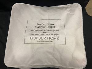 lot 57 image: Bokser Home Feather Down King Mattress Topper