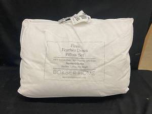 Firm Feather Down Pillow Set, Standard/Queen Size