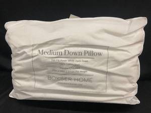 lot 66 image: Bokser Home Medium Down Pillow StandardQueen Size