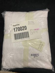 lot 67 image: Queen Size White 100% French Linen Sheet Set