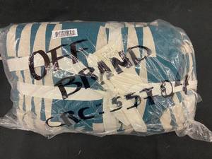 lot 68 image: Throw Blanket with Teal and White Pattern