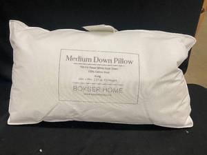 lot 113 image: Medium Down Pillow King Size by Bokser Home