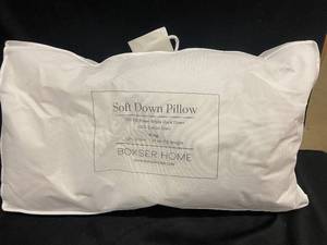lot 132 image: Soft Down King Pillow 20x36 with 100% Cotton Shell