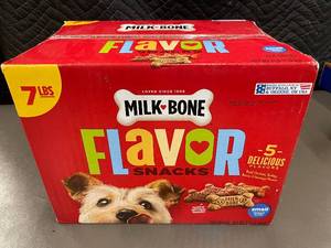 7 lb Box of Milk-Bone Flavor Snacks for Dogs - 5 Flavors