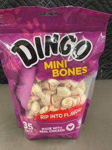 lot 11 image: Dingo Mini Bones for Small Dogs - 35 Pack