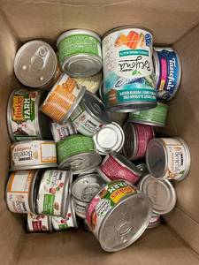 lot 21 image: Collection of Assorted Canned Pet Foods - Friskies Natural, Purina Beneful, Tastefuls