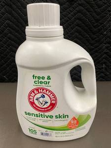 lot 37 image: Arm & Hammer Free & Clear Sensitive Skin Laundry Detergent 105 Loads