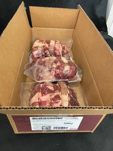 Box of Frozen Beef Ribeye Roll Steaks 8.80LBs