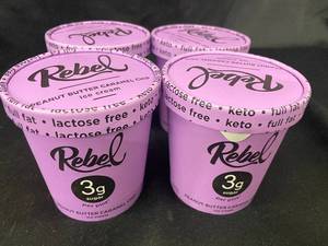 Rebel Peanut Butter Caramel Chip Ice Cream - 4 Pack