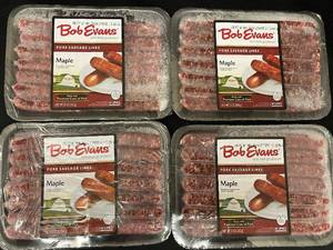 lot 15 image: Bob Evans Maple Pork Sausage Links - 4 Packs