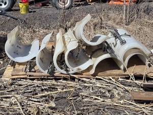 lot 19 image: Lot of 8 Custom Ag Products Rebball Spray Hoods