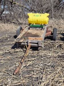 lot 23 image: 60 Gallon Sprayer Cart with Schaben Tank and 12 Volt Sprayer