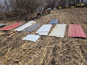 lot 54 image: Assorted Pieces of Tin Pieces - No Holes