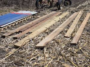 lot 55 image: Collection of Wooden Boards - Various Lengths Longest are 16